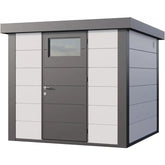 Abri en acier galvanisé gris blanc 5,7m² Eleganto 2424 Telluria Ma boutique